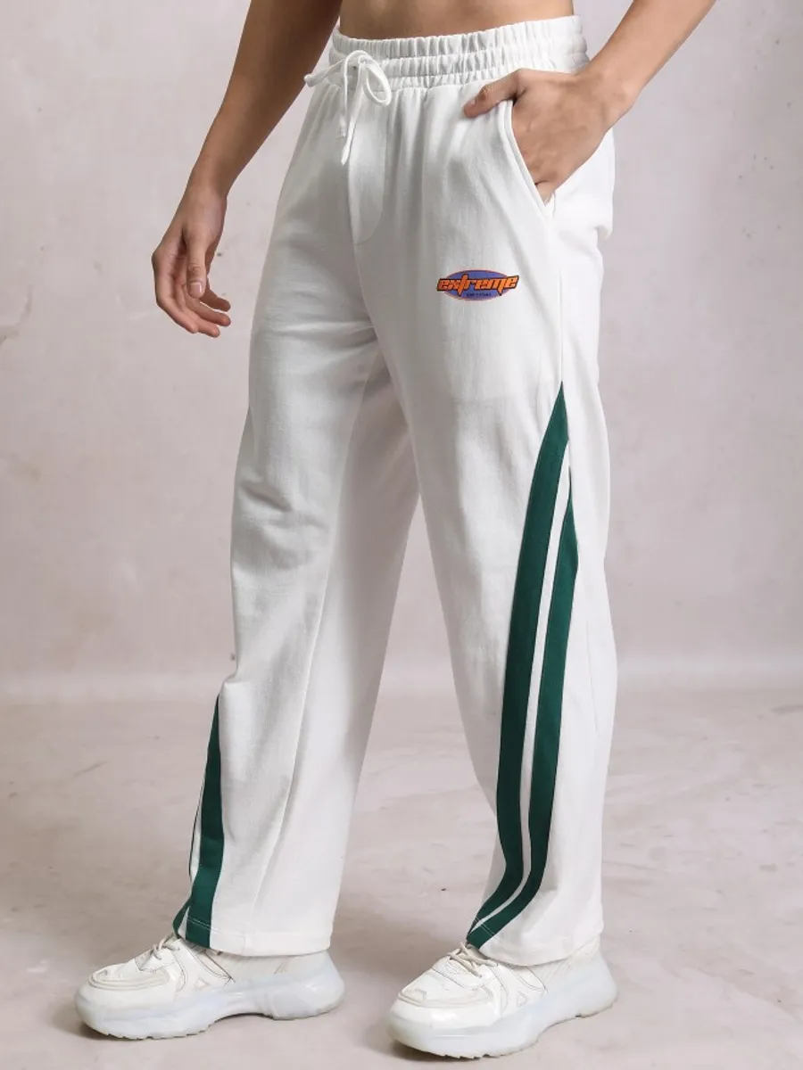 Buy Highlander White Relaxed Fit Track Pant for Men Online at