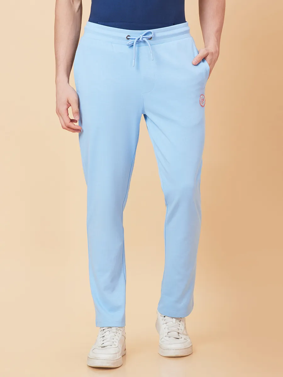 Being Human Clothing Men Regular Fit Track Pant-Light Blue