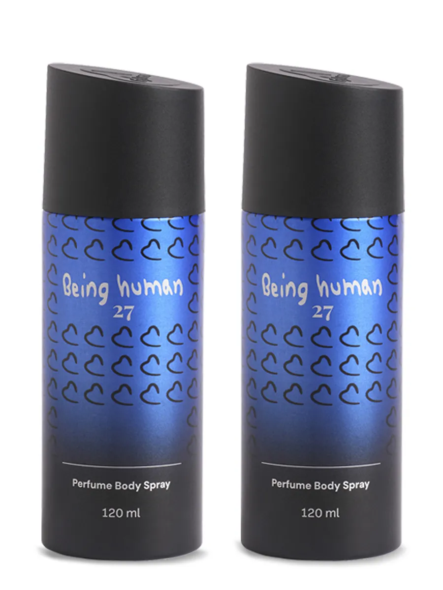 Being Human Clothing 27 Unisex Perfume Body Spray Pack Of