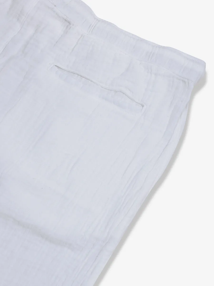 CELIO white cotton track pant