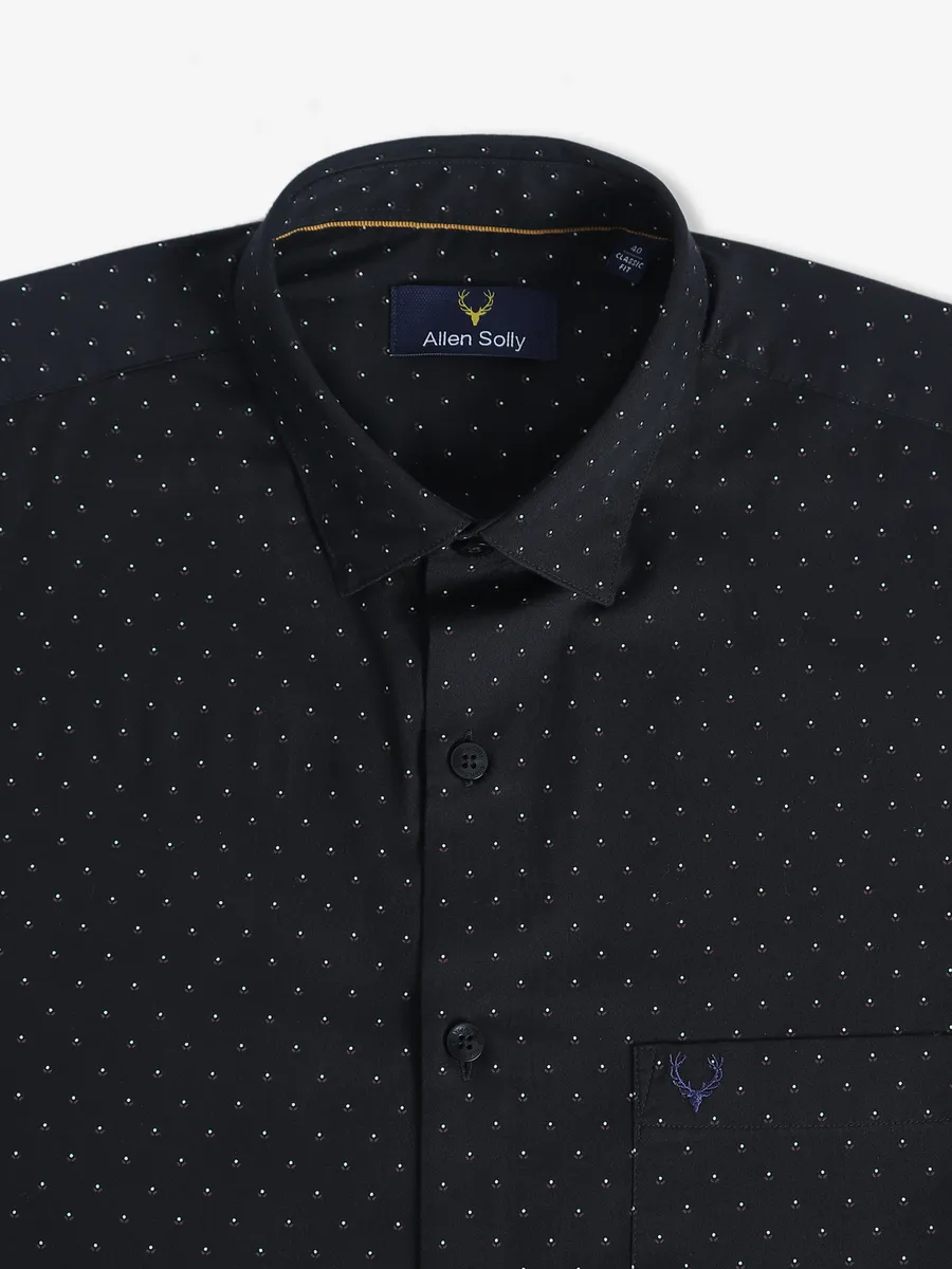 Allen Solly black printed shirt