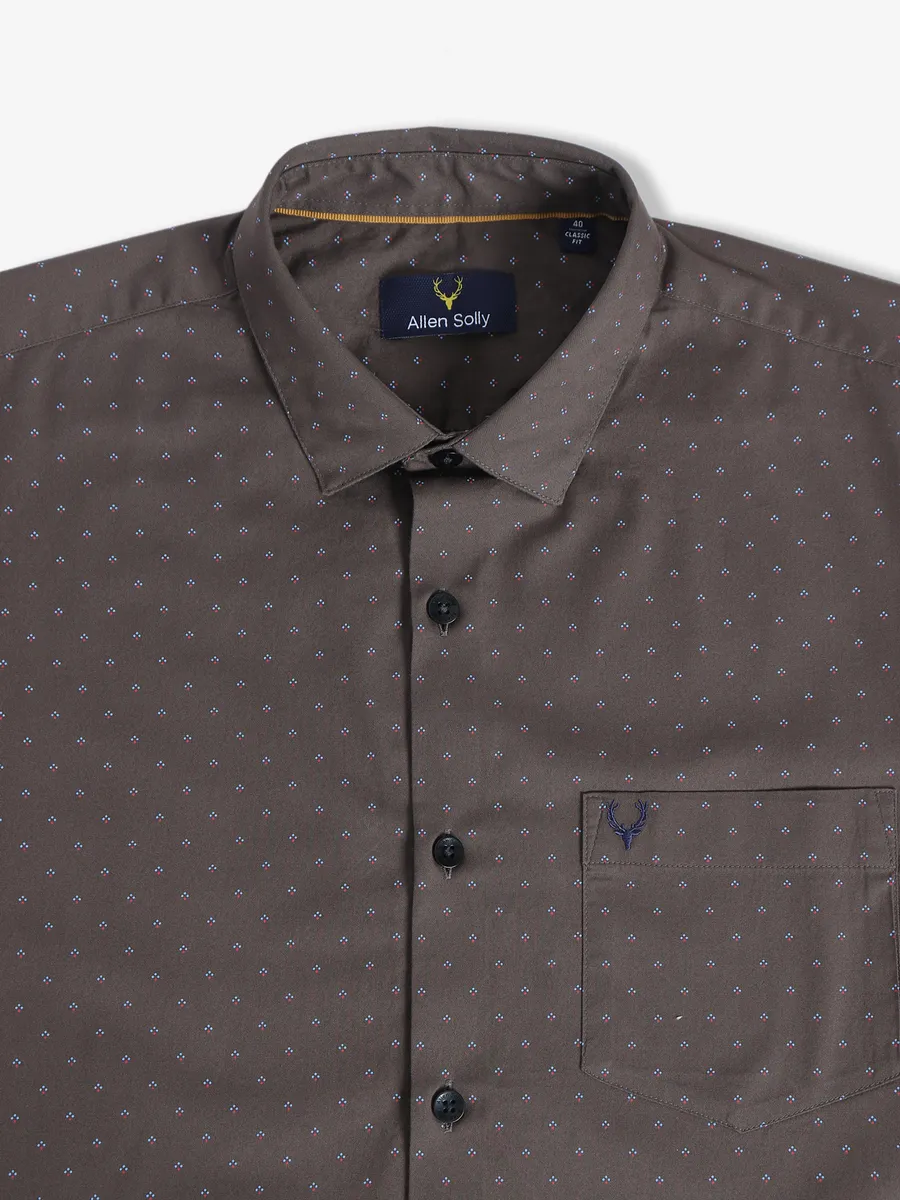 Allen Solly brown printed shirt