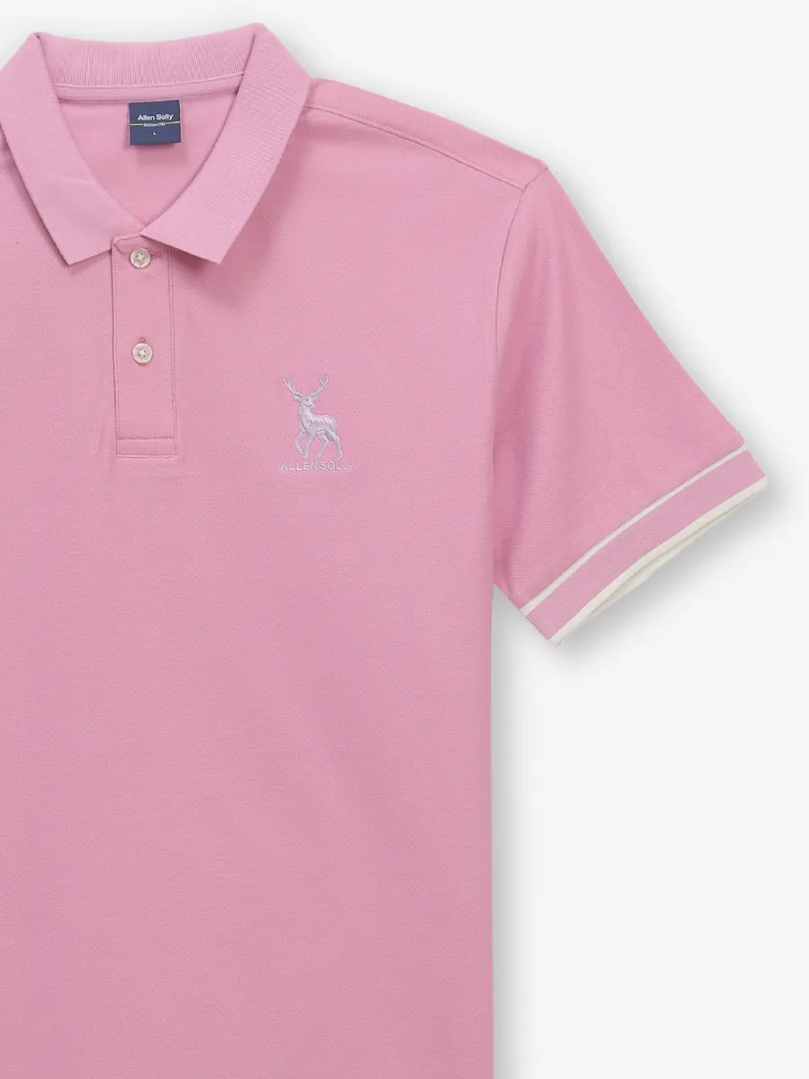 ALLEN SOLlY light pink cotton t-shirt