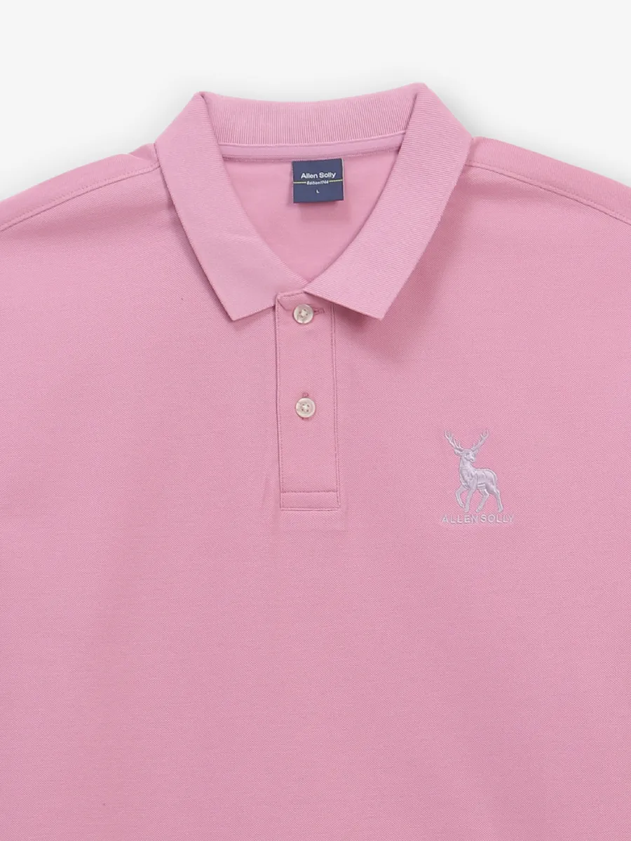 ALLEN SOLlY light pink cotton t-shirt
