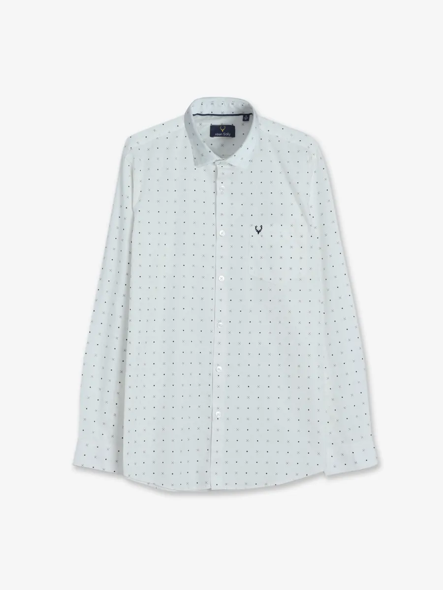 Allen Solly printed white shirt