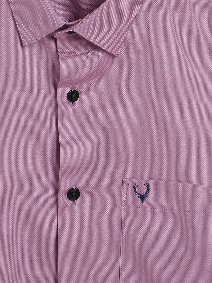 Allen Solly purple texture classic fit shirt