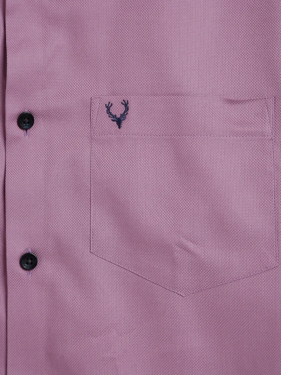 Allen Solly purple texture classic fit shirt