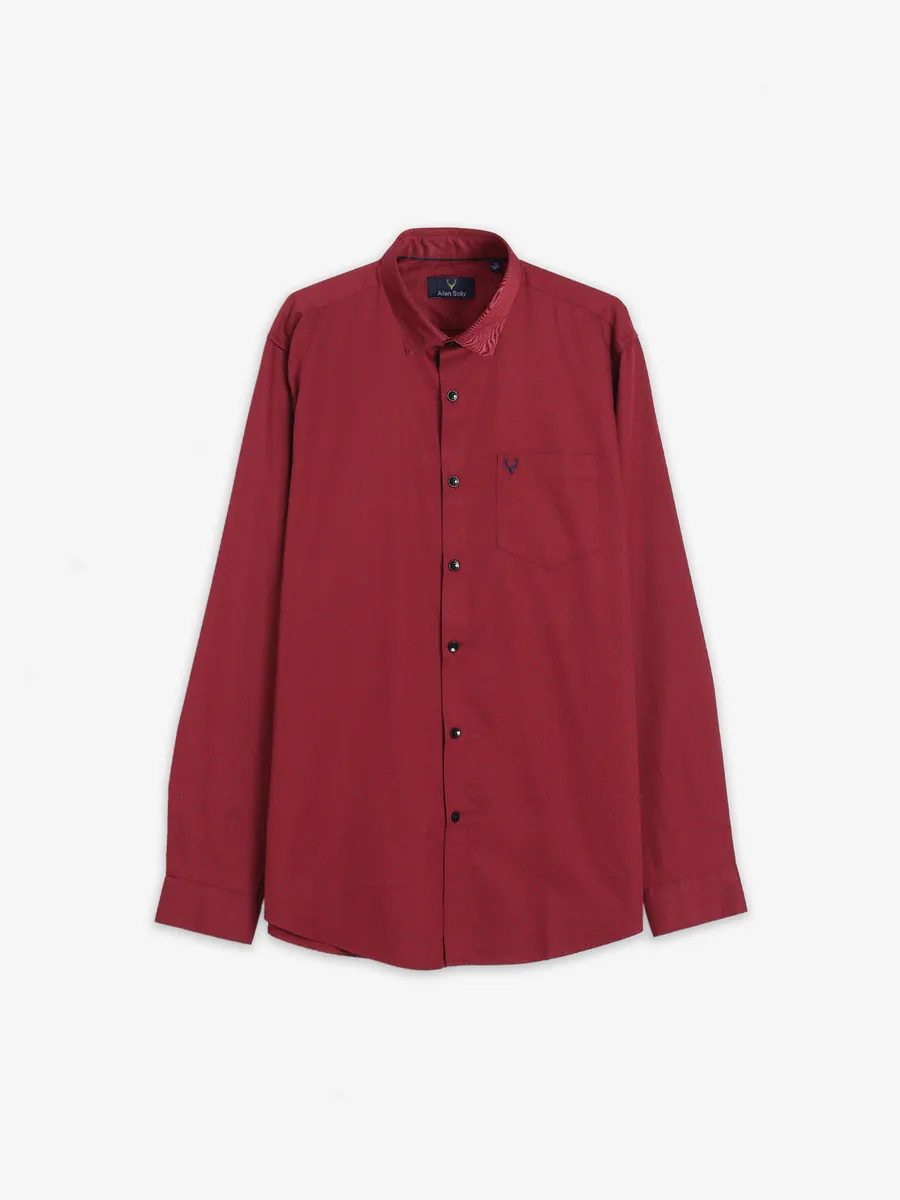 Allen Solly red printed shirt