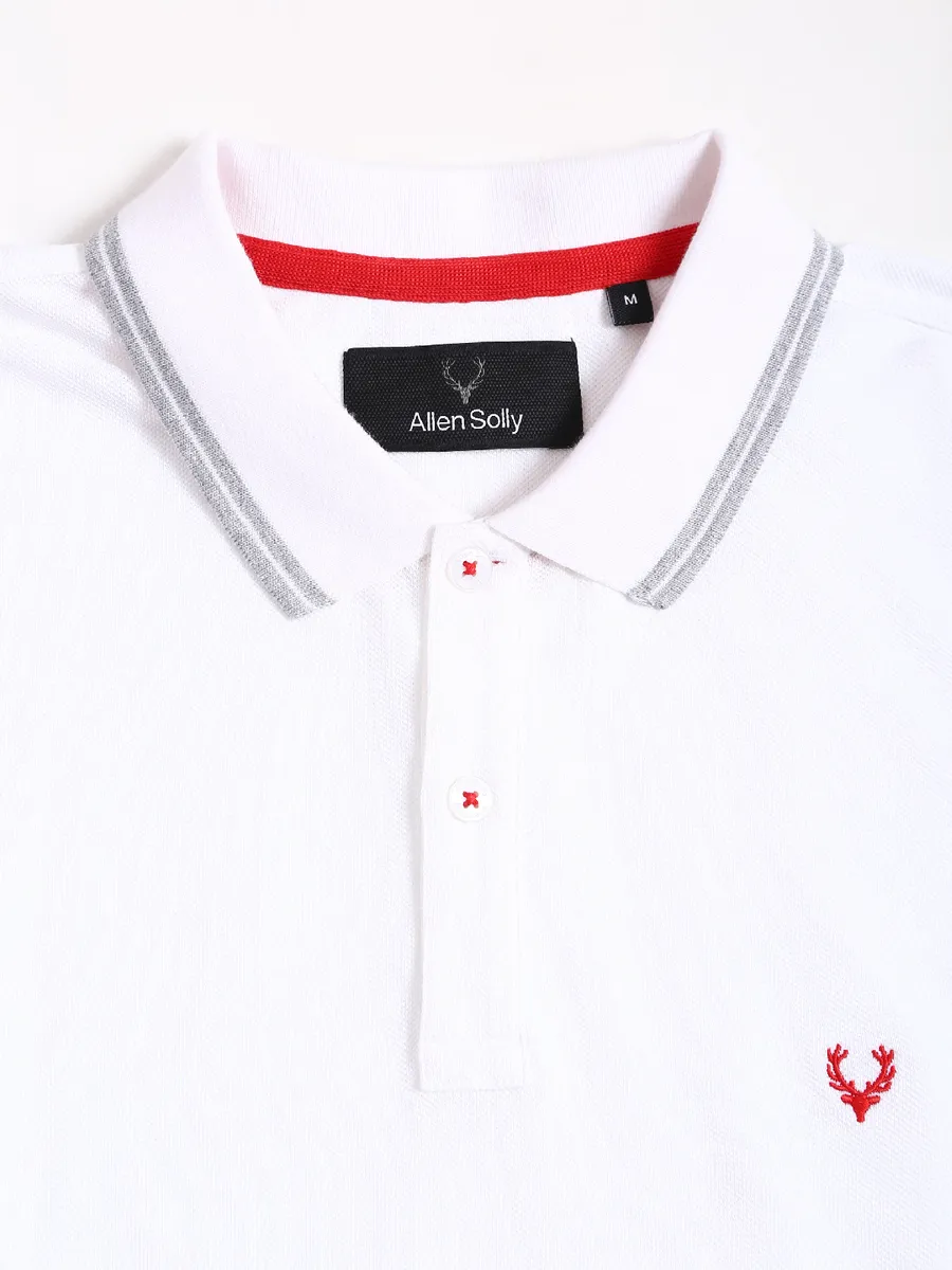 Allen Solly white casual plain t shirt