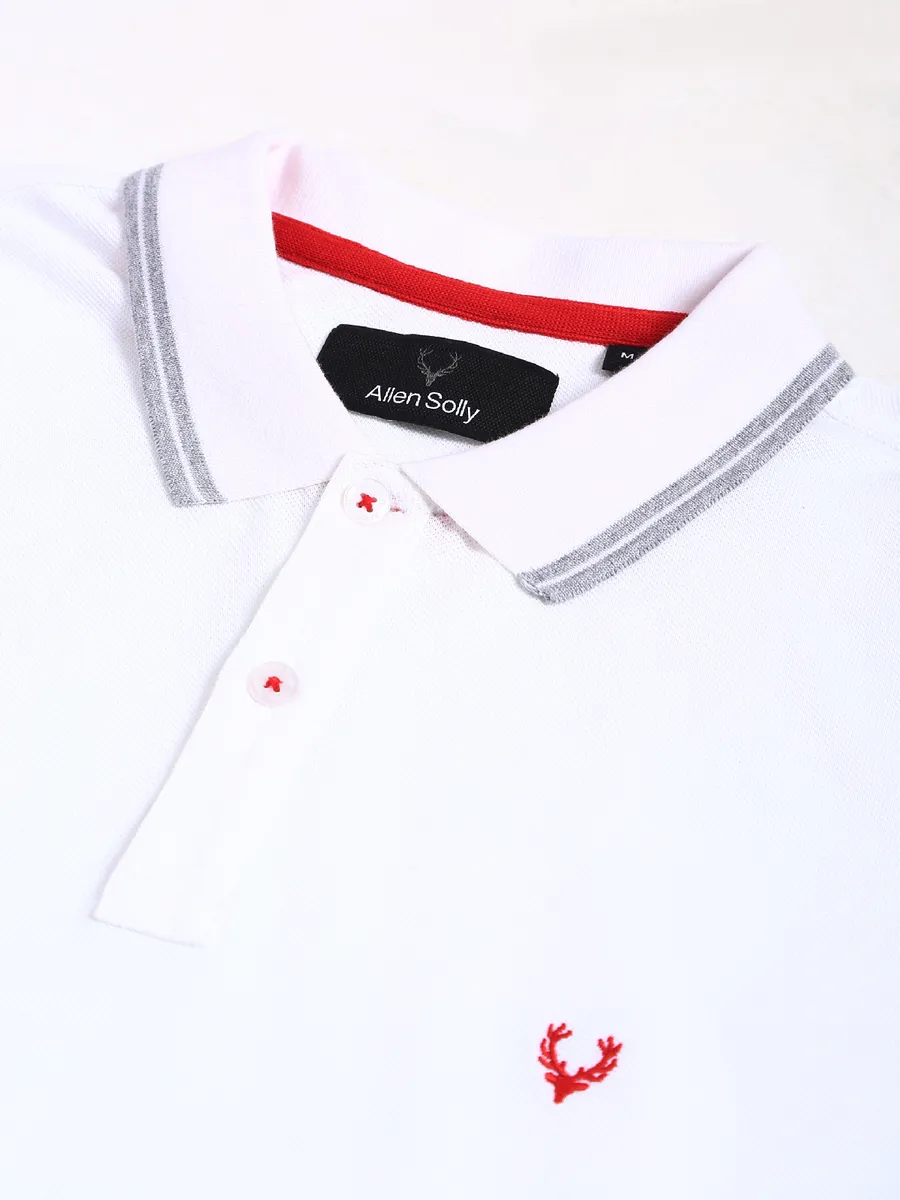 Allen Solly white casual plain t shirt