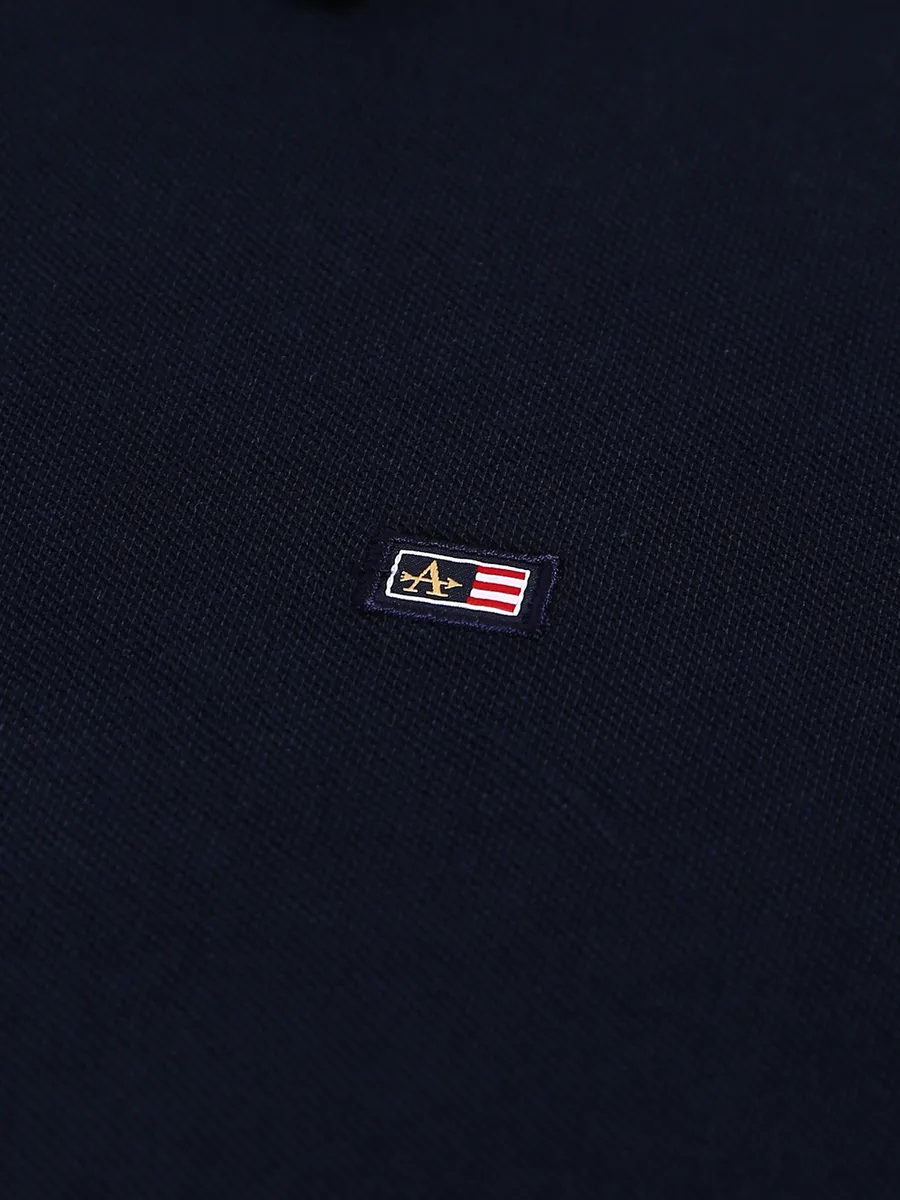 Arrow navy plain polo t shirt