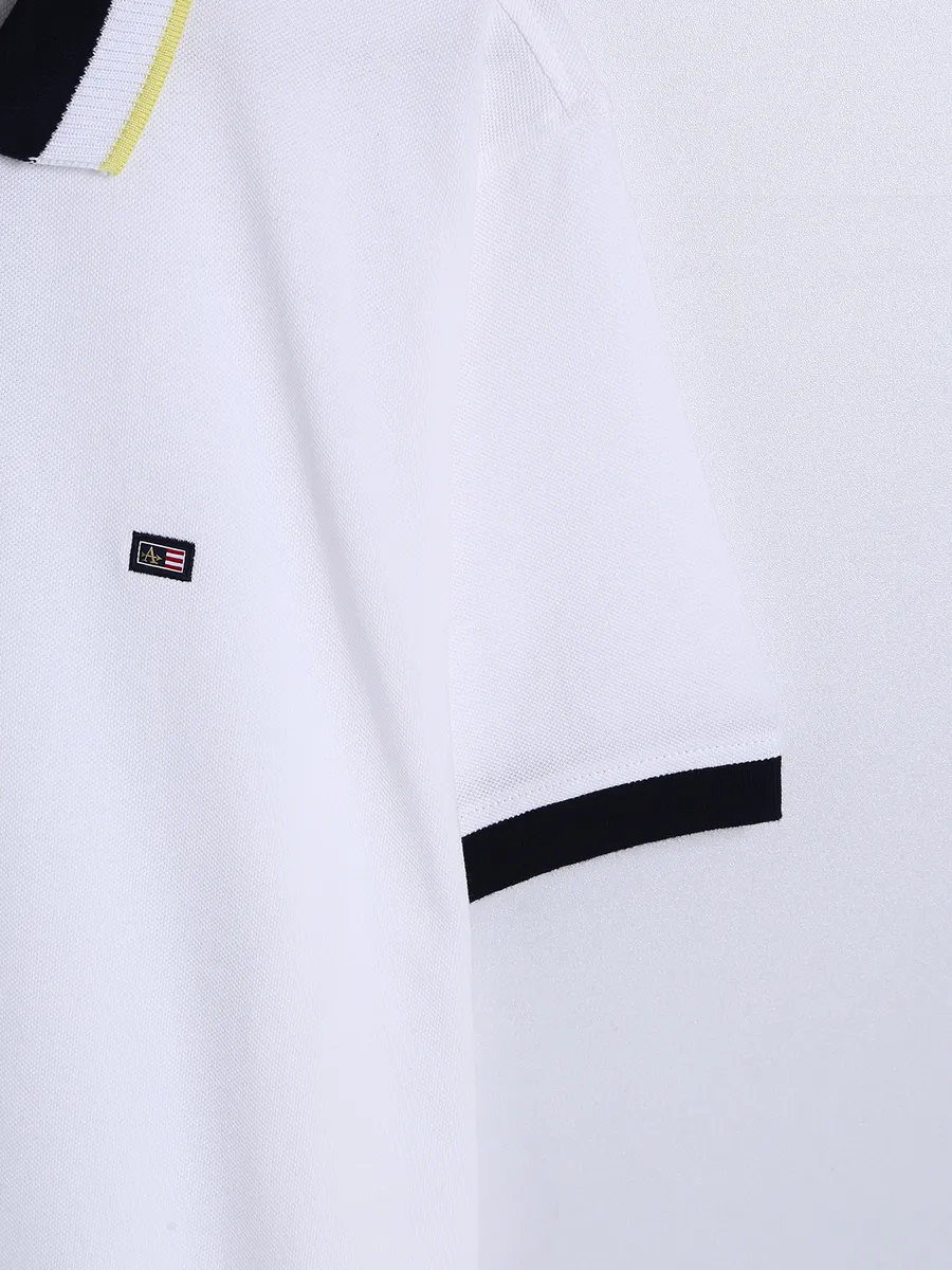 Arrow white polo t shirt in plain