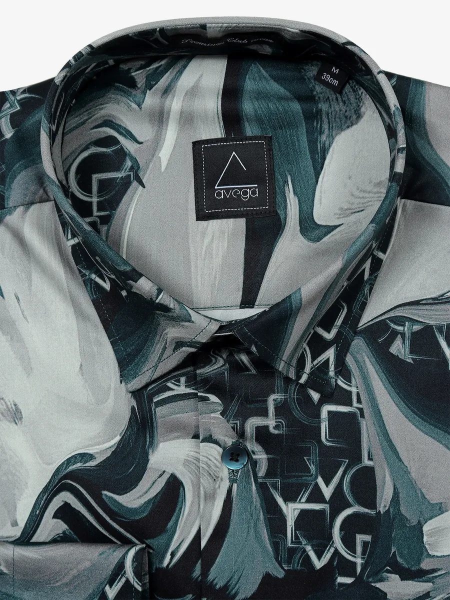 AVEGA black printed shirt