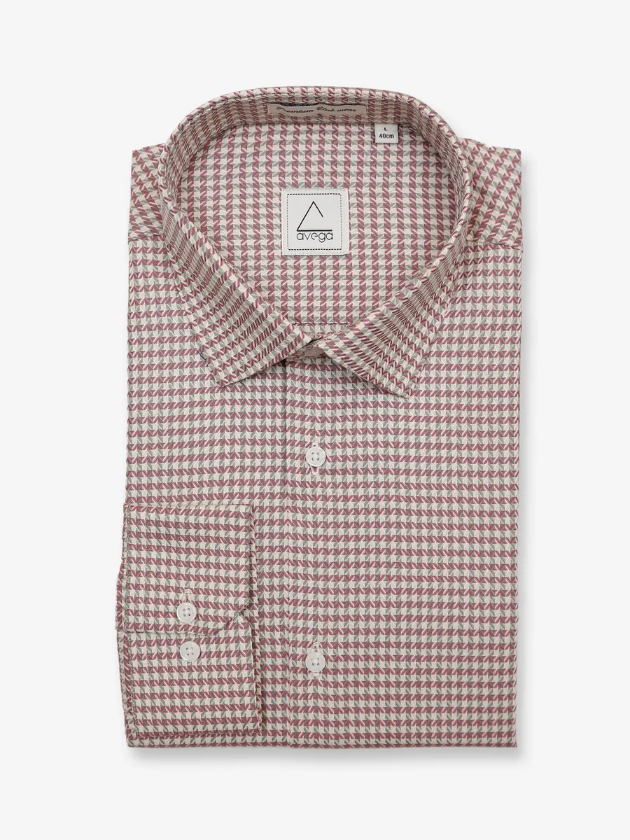 Avega cream cotton formal shirt