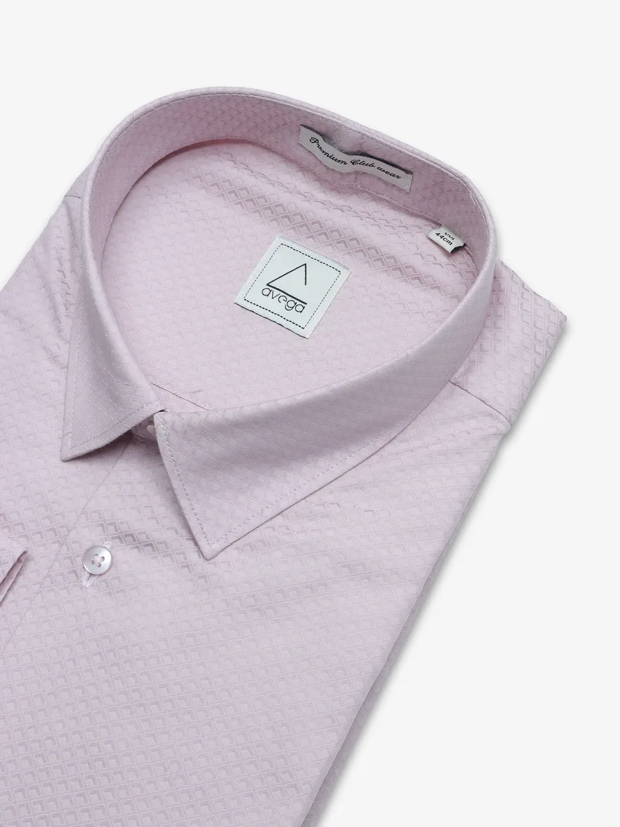 Avega light pink printed shirt