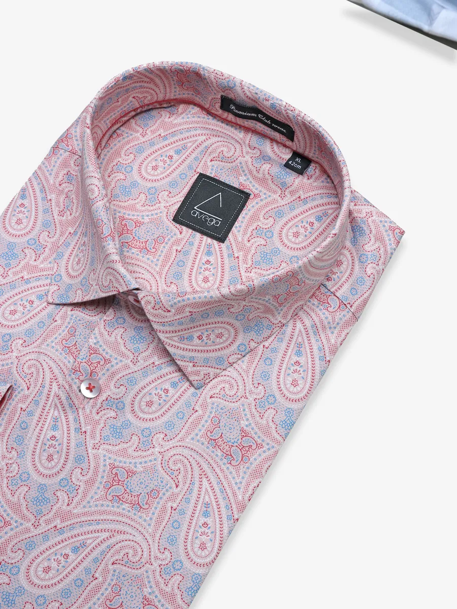 Avega pink paisley printed shirt