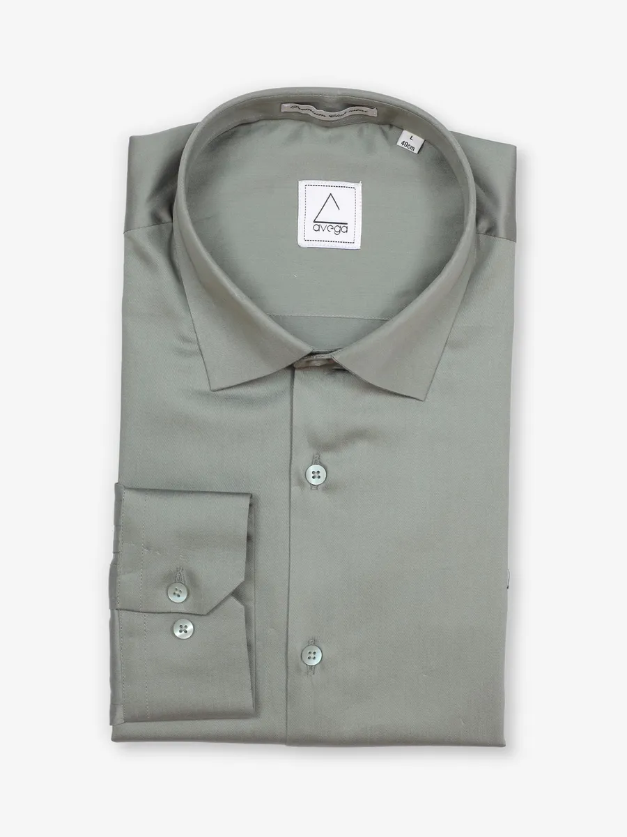 AVEGA pista green plain shirt