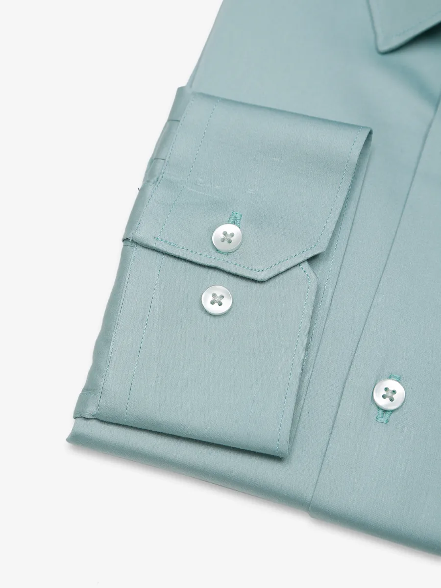 Avega plain cotton mint green shirt