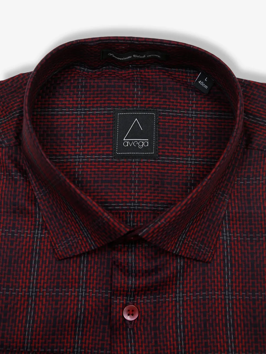 Avega red checks shirt