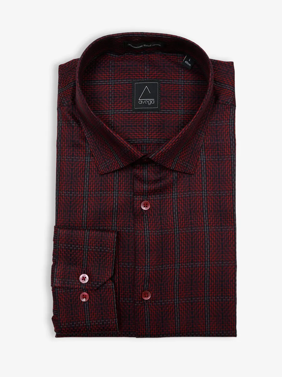 Avega red checks shirt