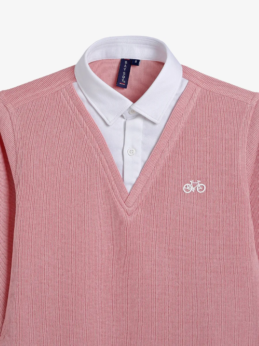 BAY BOY cotton pink shirt