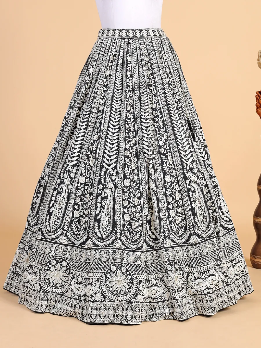 Beautiful black georgrtte lehenga choli