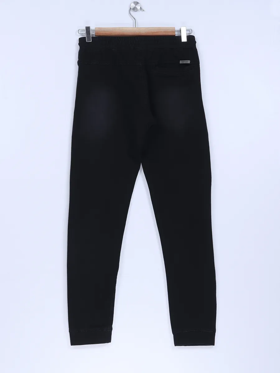 Beevee black cotton track pant