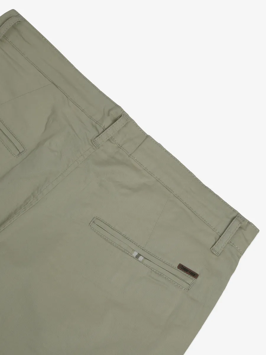 Beevee sage green solid shorts