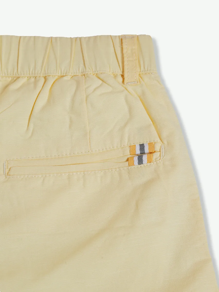 Beevee yellow cotton shorts