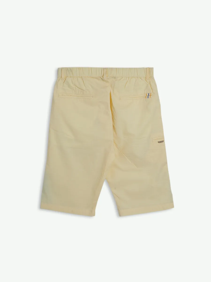 Beevee yellow cotton shorts