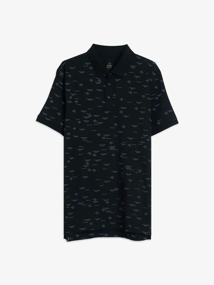 Being Human printed black t shirt