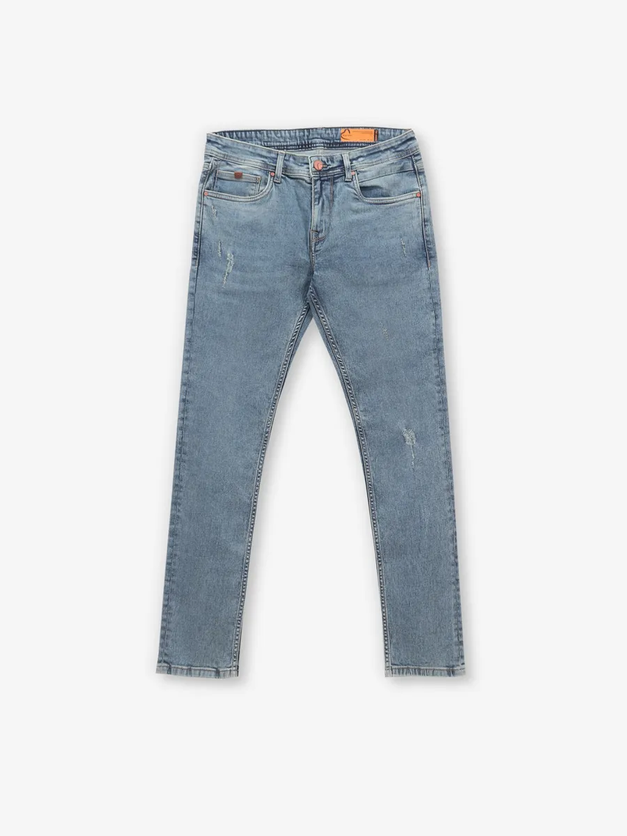 BEING HUMAN ripped denim blue jeans