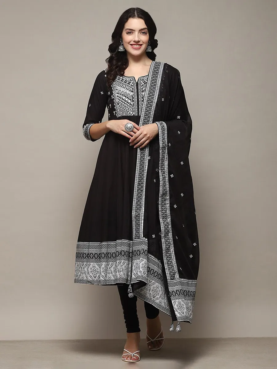 BIBA black cotton kurti set