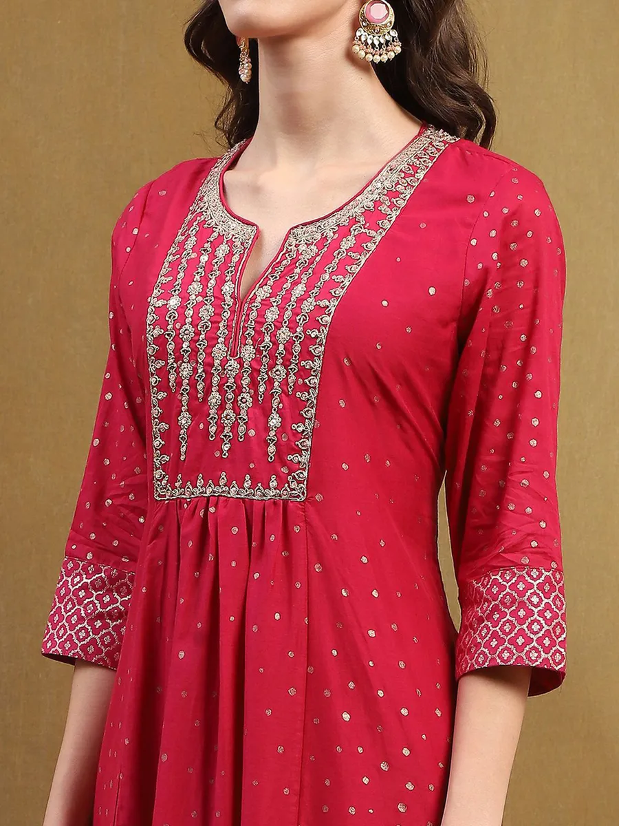 BIBA red silk kurti for festive