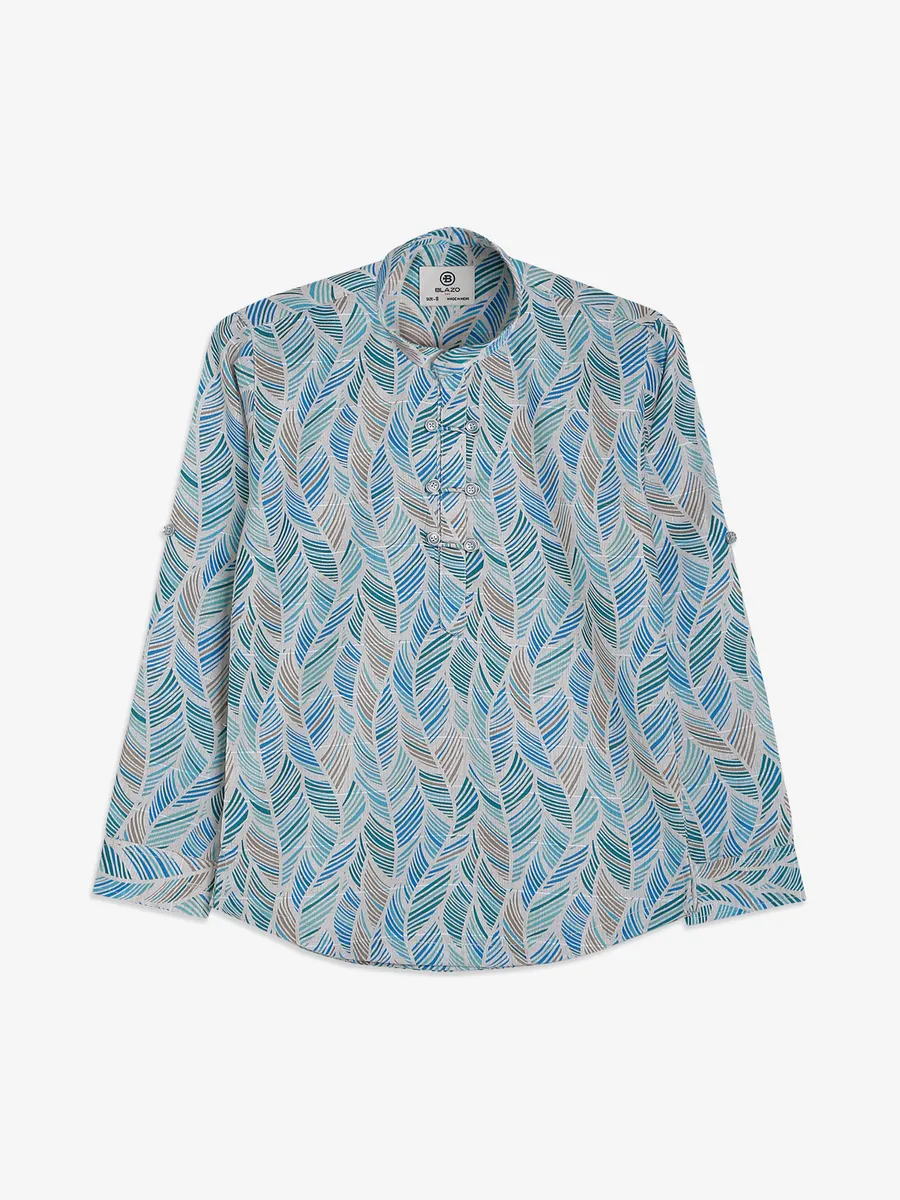 Blazo blue printed shirt