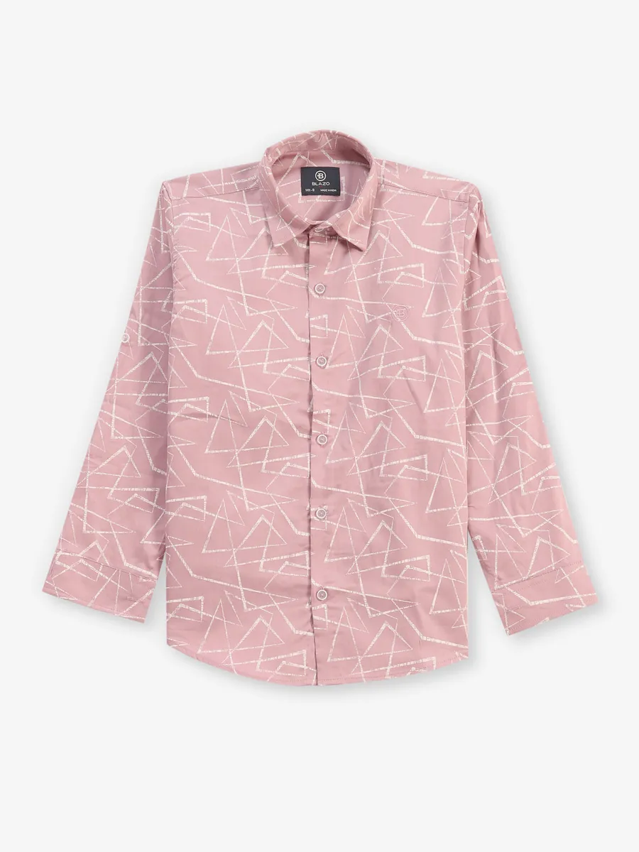 BLAZO onion pink cotton shirt
