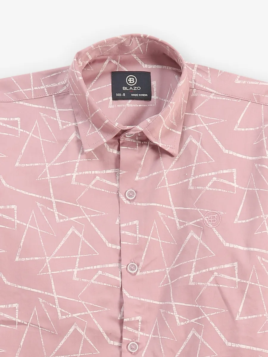 BLAZO onion pink cotton shirt