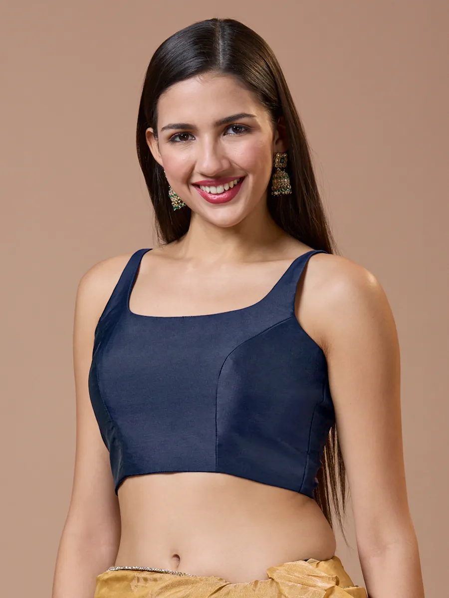Bougainvillea V Neck Sleeveless Silk Blouse