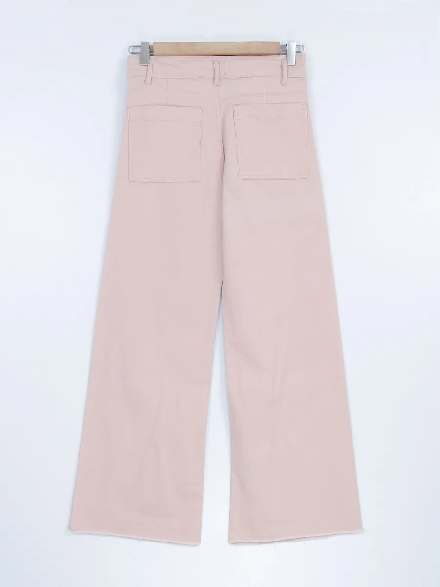 Boom flare denim pink jeans