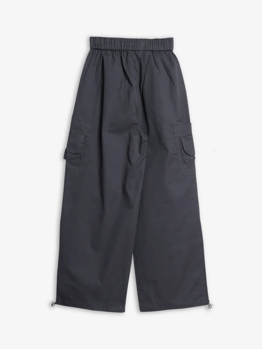 Boom grey plain ankle pant