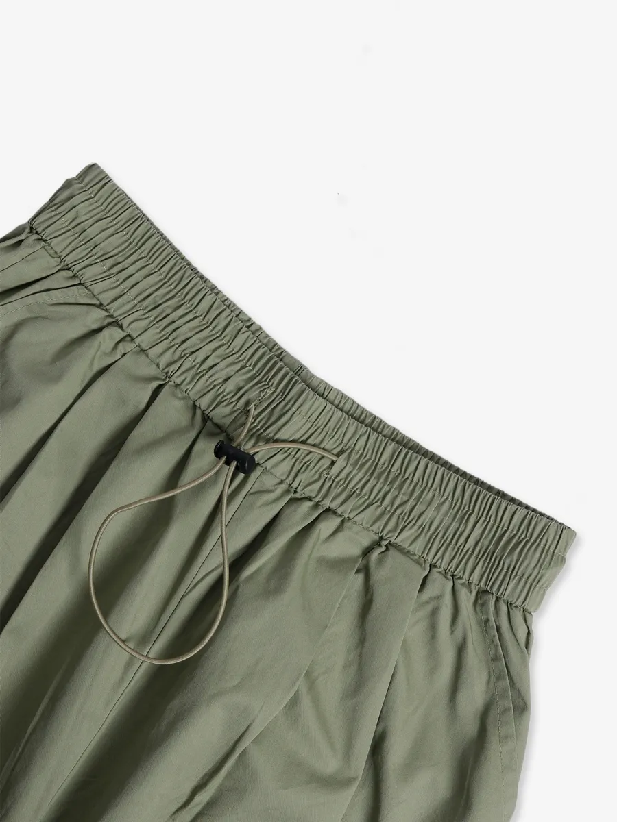 Boom sage green cotton ankle pant