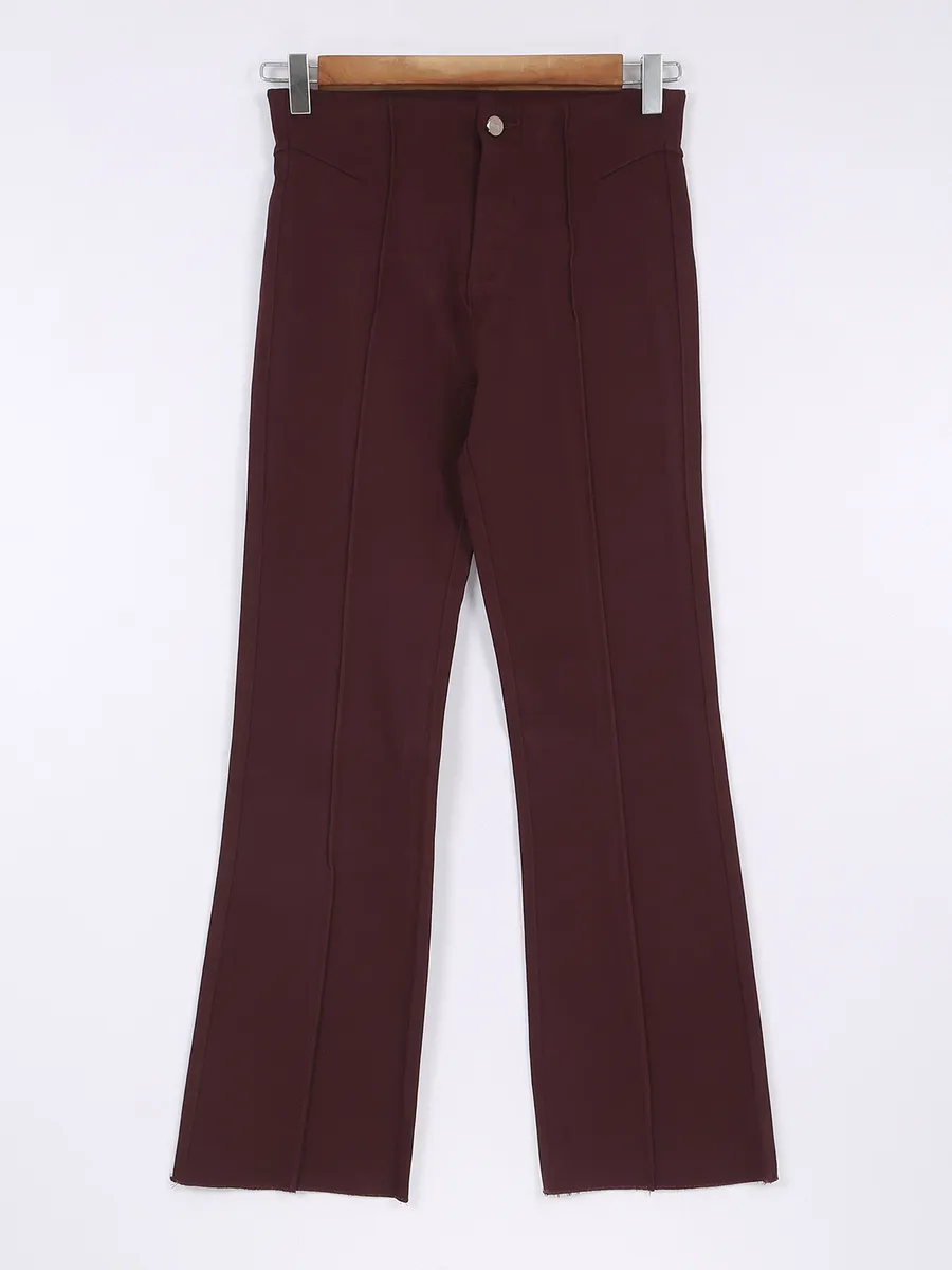 Boom wine formal pant in lycra