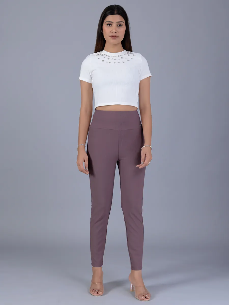 BOOM women mouave pink courdroy pant