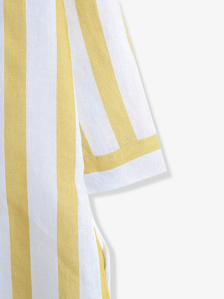 BOOM yellow and white stripe dress