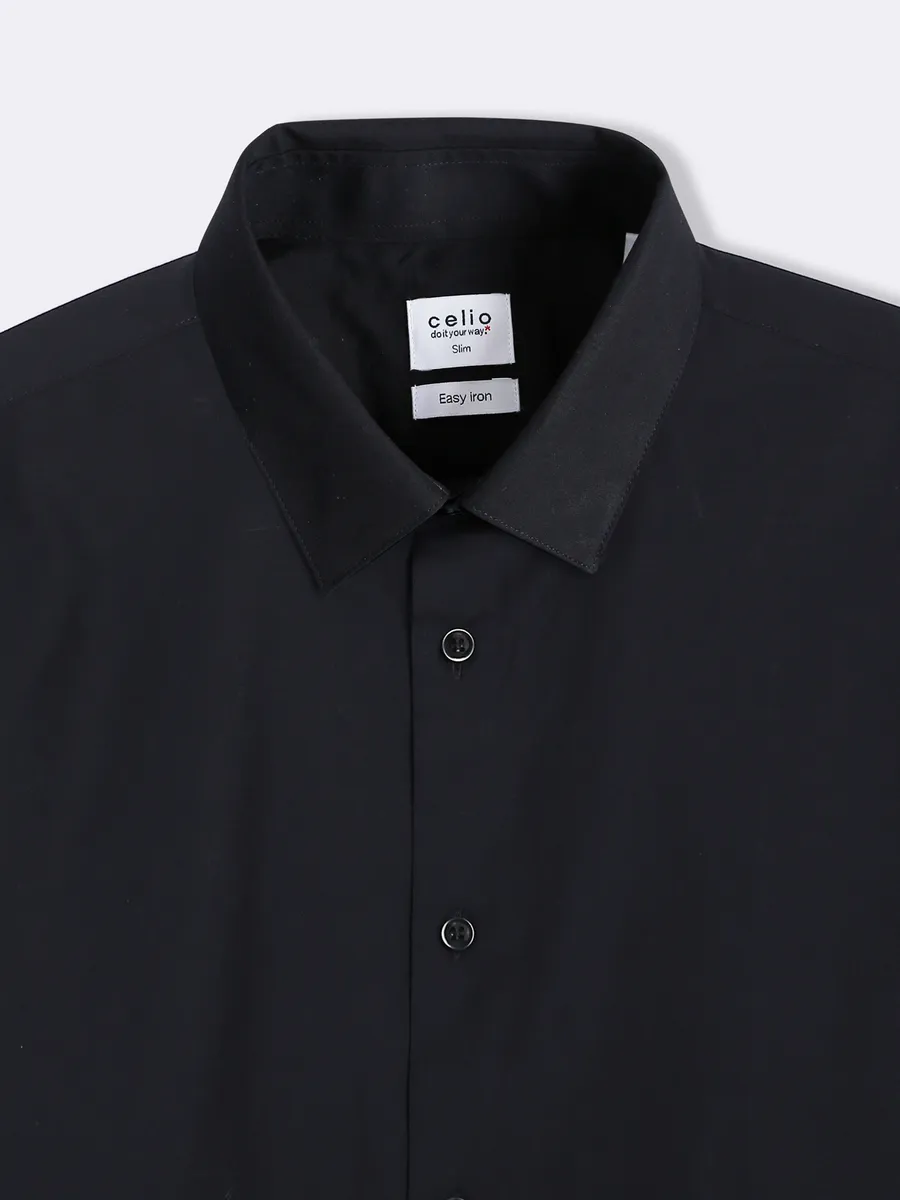 Celio cotton black shirt