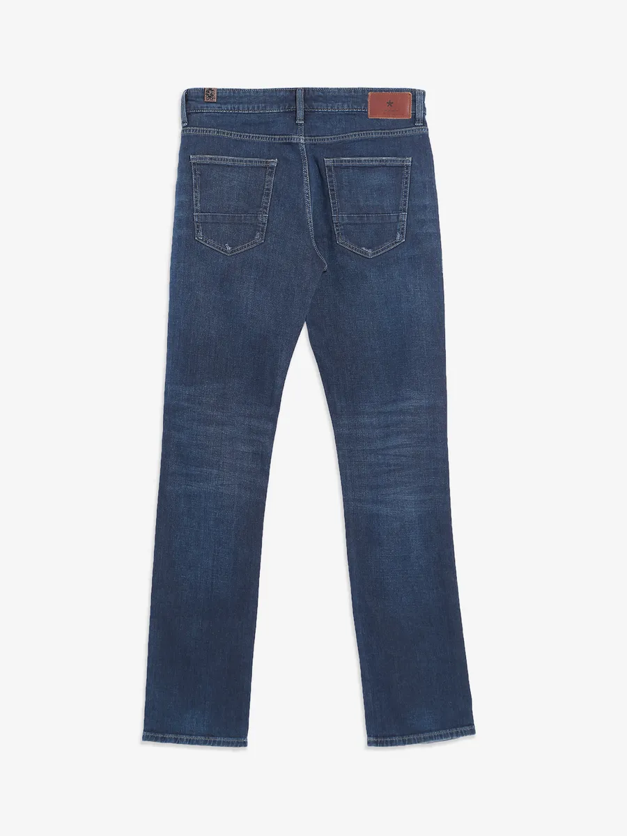 Celio dark blue washed jeans
