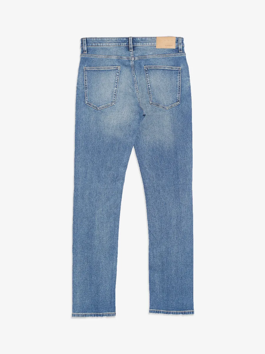 Celio sky blue washed denim jeans