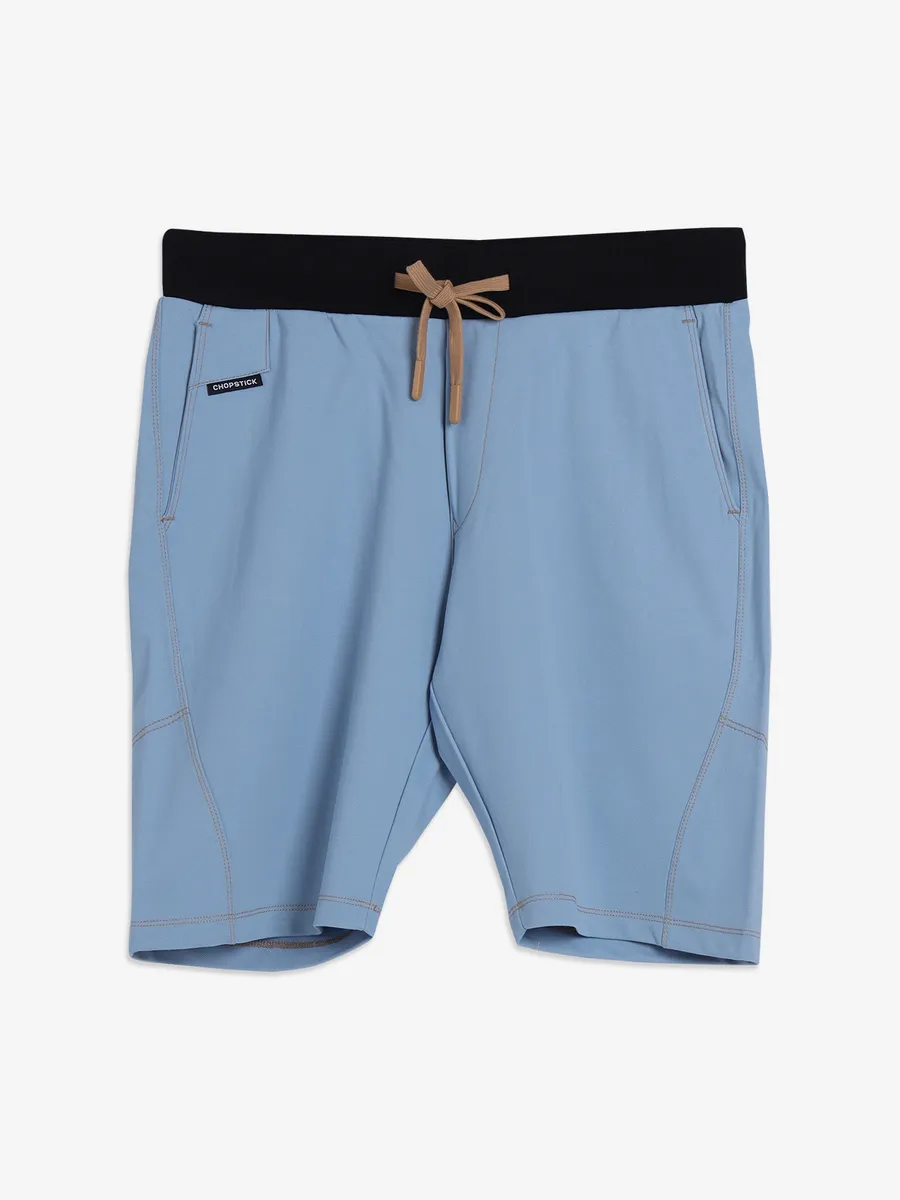 CHOPSTICK cotton light blue shorts