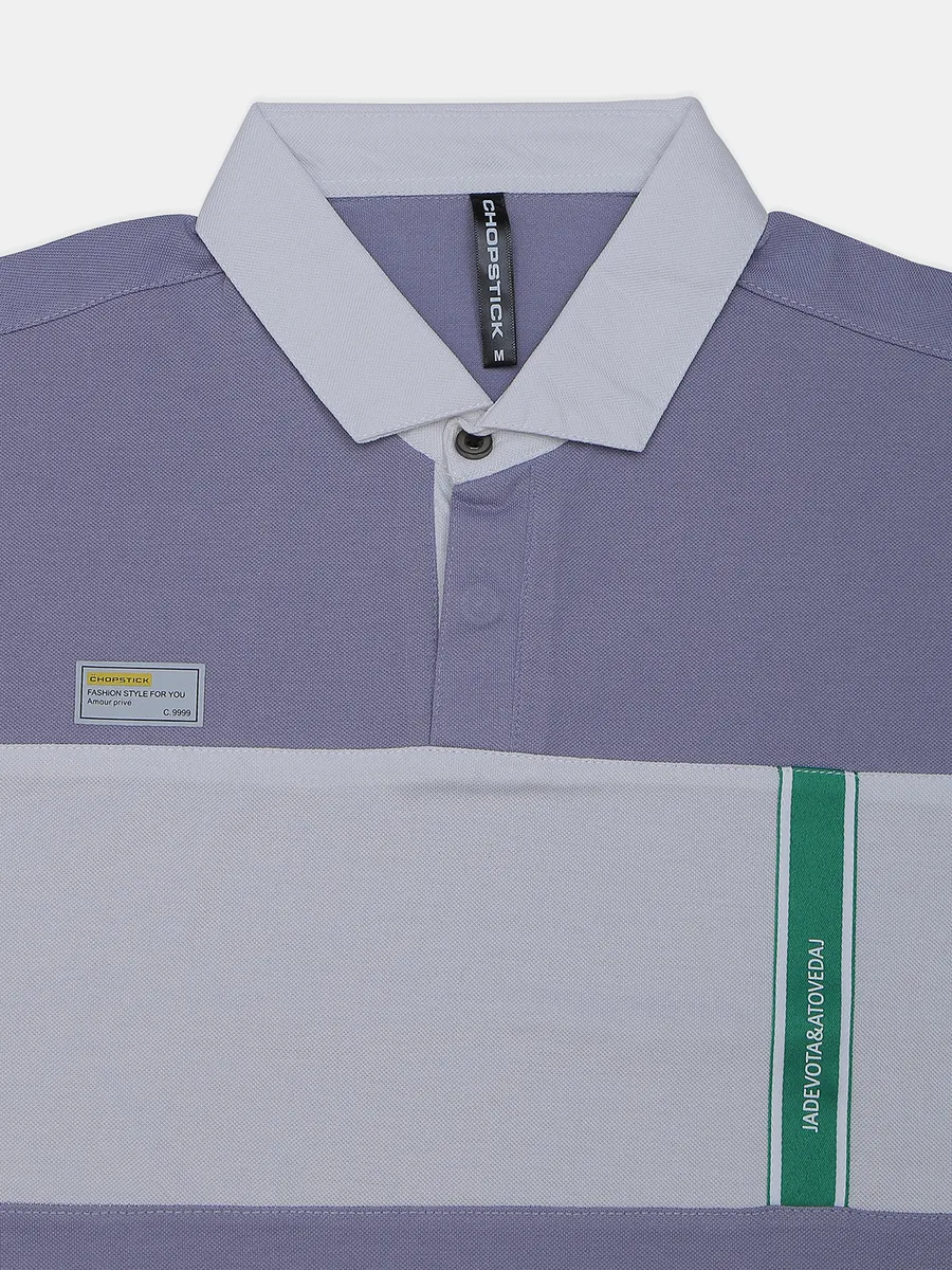 Chopstick cotton lilac purple casual men t shirt