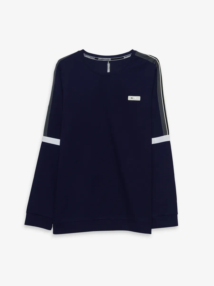 Chopstick navy full sleeves t shirt